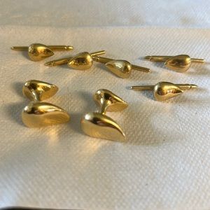 Tiffany and co. Elsa peretti cufflinks and studs 18k